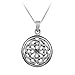 Sterling Silver Celtic Knot Round Pendant , 18