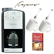 Capresso 46405 464.05 Coffeeteam Gs 10-cup Digital Coffeemaker With Conical Burr Grinder Plus Two (2) Coffee Mugs