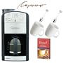 Capresso 46405 464.05 Coffeeteam Gs 10-cup Digital Coffeemaker With Conical Burr Grinder Plus Two (2) Coffee Mugs