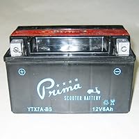 Scooter Battery, 12V TX7A-BS for Buddy 125, Vino 125, People S