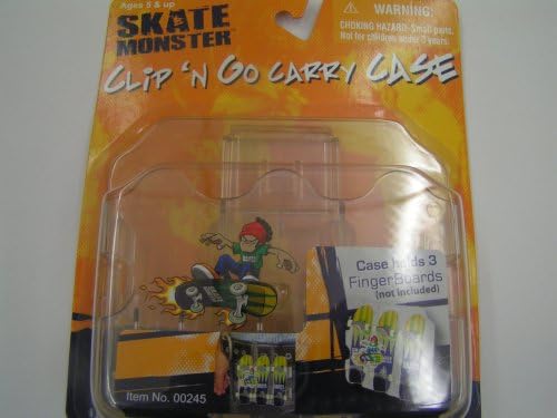 Skate Monster Clip'n Go Carry Case Clear