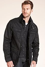 Big Tall Autograph Pure Cotton Double Collar Jacket