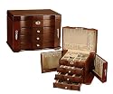 Seya Walnut Wooden Jewelry Box w/ Lock and Key