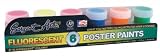 FLUOR POSTER PAINT SET/6