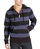 Unionbay Young Men's Long Sleeve Rugby Stripe Full Zip Fleece Hoody