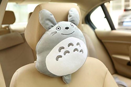 Set of 2 Totoro Design Auto Seat Headrest Best Neck Rest Cushion Head Support Pillow for Car 1#