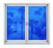 Ocean Blue Deco Tint Stained Glass See Through Window Film - 32 x 86