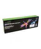 Festive Lights FL-1987 | LED SOLAR STAKES 3D FIBRE OPTIC ACRYLIC DRAGONFLY 2X PIECE SET COLOUR CHANGING LED BULB