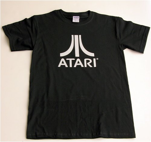 Atari Logo 80's Retro Vintage Adult T-shirt - Assorted Colors Available (Sizes Small - 5XL)