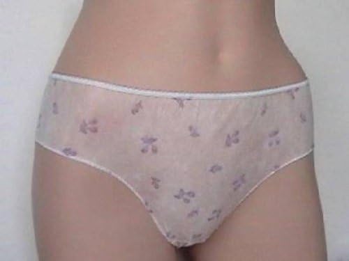 20 Pack Women Ladies Disposable Underwear Panties Bikini Brief Floral Print XL
