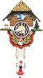 German Quartz Clock - Girl Swinging