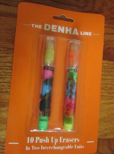 The Denha Line 10 Push up Erasers in Two Interchangeable Units