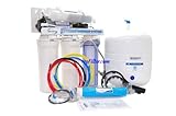 iSpring 75GPD 6-Stage Reverse Osmosis Alkaline PH Water Filter System with Booster Pump 110V & 220V