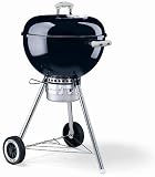 Weber One Touch 75001 22.5 One-Touch Gold Charcoal Grill with 363 sq. in. Cooking Area, High-Capacity Ash Catcher and Hinged Cooking Grate