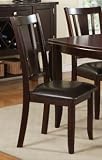 Dining Chairs in Espresso Finish with Cushioned Seats