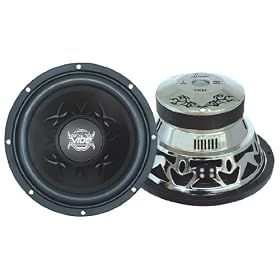 Lanzar VW154 Vibe 15-Inch 2000 Watt 4 Ohm Chrome Subwoofer