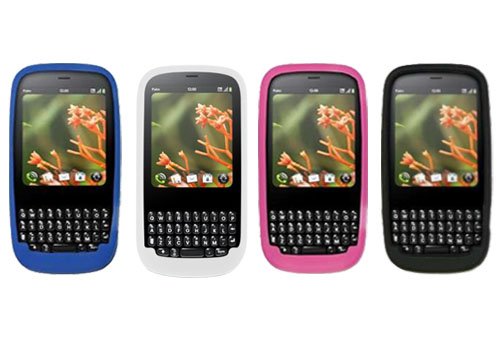 Crazyondigital Premium Black Blue Pink White silicon skin cases for New Verizon Palm Pixi and Palm Pixi Plus Smartphone