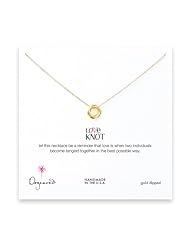 Dogeared Love Knot Necklace Gold Dipped