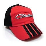 Dodge Challenger Racing Stripe Red / Black Baseball Cap