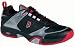 Prince Men's Smash Tennis Shoe (Black/Silver/Red)