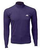 Mizuno Men's Premier Stretch Long Sleeve Tee (Purple, XX-Small)