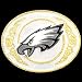 Philadelphia Eagles Gold and Silver Toned NFL Logo Buckle Image