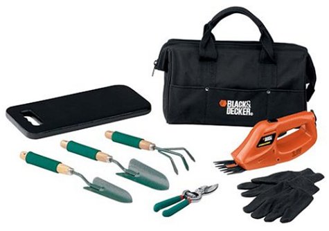 Black & Decker GS500K Grass Shear Kit with Hand Tools and Bag
