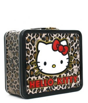 Lunch Box - Hello Kitty - Leopard w/ White Face