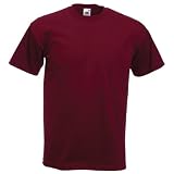 Fruit of the Loom Super Premium T-Shirt Burgundy Large (41-43)