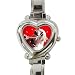 Chihuahua Heart Shaped Italian Charm Dog Watch D96