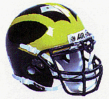 Michigan Wolverines NCAA Schutt Full Size Authentic Football Helmet