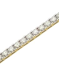 14K Yellow/White Gold 5 ct. Diamond Tennis Bracelet