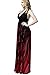 Yacun Women's Flame Design Halter Sexy Maxi Dress Evening Gown Plus Size