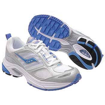 Saucony Women's Grid Jazz X (White/Silver/Lt.Blue 5.5 M) from Saucony