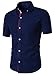 Generic Mens Non Iron Casual Short Sleeve Summer Dress Shirt