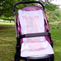 Sweet Ribbon Stroller Liner - Pink