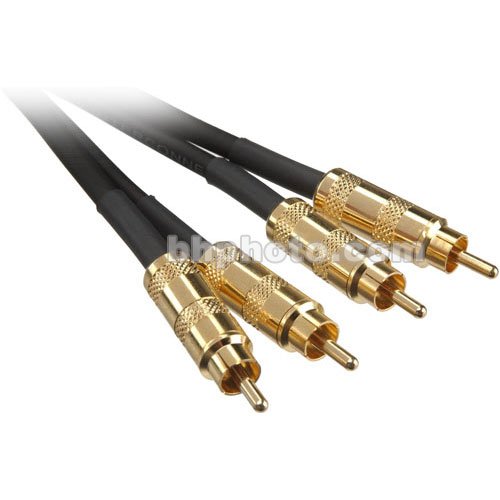 Hosa Dual RCA Male to RCA Male Audio Cable (Gold Contacts) – 3'