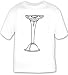 T-shirt with San Francisco, black and white, post, object, California, pillar, artifact, stake