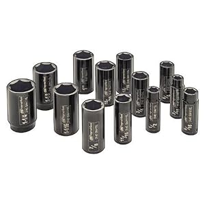 Click here to buy Ingersoll Rand SK4H13L 1 2-Inch Drive 13-Piece SAE Deep Impact Socket Set by Ingersoll Rand.