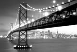 Posters: Ponts Poster - San Fancisco, Oakland Bay Bridge, CA (91 x 61 cm)