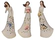 Angel with butterfly designs, short 3 assorted