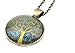 Art Tree Long Chain Women Pendant Necklace Vintage Bronze Charm Necklace Life of Tree Glass Necklace Jewelry for Women for Mom