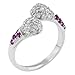 Sterling Silver Dome Twisted Cluster Ring