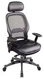 Matrex Mesh with Adjustable Headrest and Leather Seat