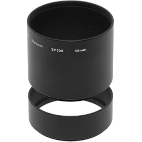 58mm Diameter Adapter Tube for the Olympus SP-590 UZ Digital Camera by Bower