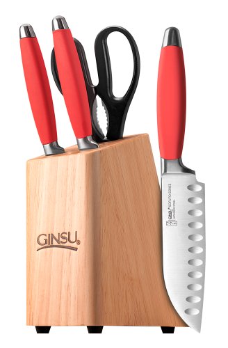 Ginsu Sofuto Series 5-Piece Coral Cutlery Set