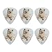 Miradoll Ragdoll Cat Kitten Flowers Novelty Guitar Picks Medium Gauge - Set of 6