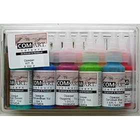 Airbrush Paint Com-Art Airbrush Colors Kit A - Opaque Primary - COM-8-100-1