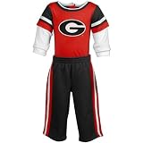 Nike Georgia Bulldogs Infant Red Creeper & Fleece Sweatpants 2-piece Gift Set