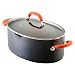Tools & Hardware : Rachael Ray 8-Quart Hard Anodized Orange Covered Oval Pasta Pot